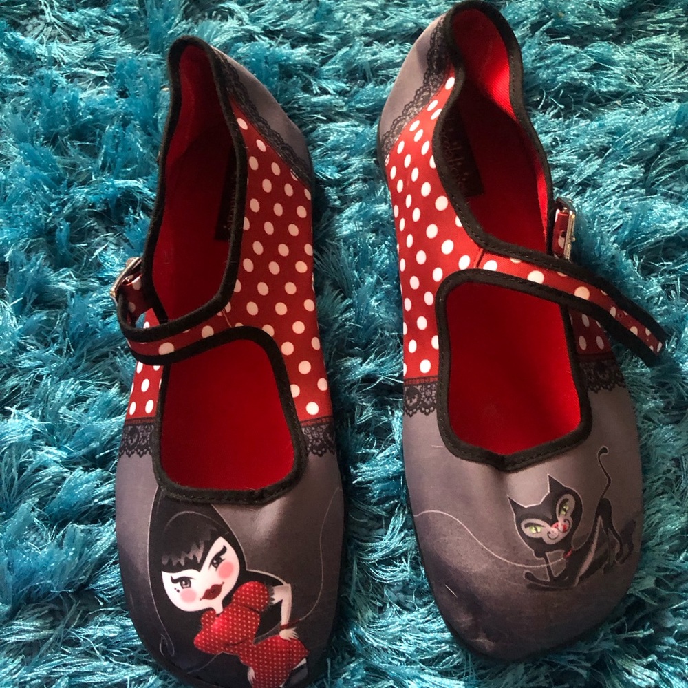 Polka Dot Mary Jane Flats